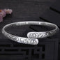 Bracelet Manchette Lotus – Bijou Ethnique Argenté Femme