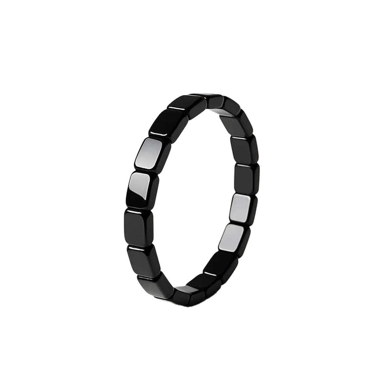 Bracelet Hématite Homme – Pierre Naturelle Énergie & Confiance