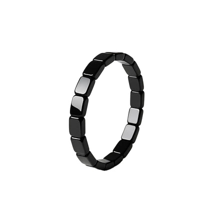 Bracelet Hématite Homme – Pierre Naturelle Énergie & Confiance