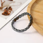 Bracelet Hématite Homme – Pierre Naturelle Énergie & Confiance