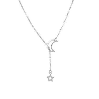 Collier Lune & Étoile – Bijou Doré Délicat Femme