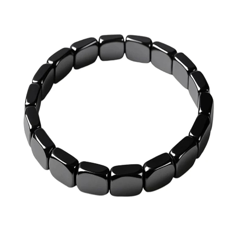 Bracelet Hématite Homme – Pierre Naturelle Énergie & Confiance